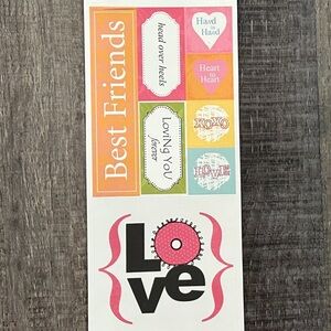 💞 New Best Friends Scrapbook Craft Stickers